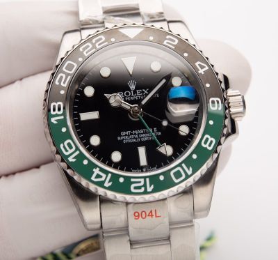 ROLEX GMT  904L Steel 8215 Movement 40mm Watch
